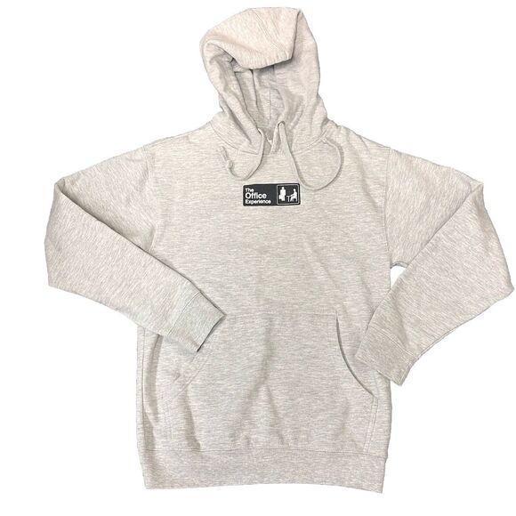 The Office Experience Hoodie Womens Sz Small Grey Kangaroo Streetwear Activewear - Picture 2 of 7
